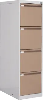 JP - 400 PR kartotéka 4-zásuvková, 1330x620x390 mm, šedá/mocca